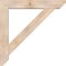 Ekena Millwork Traditional Slat Smooth Bracket w/ Offset Brace, Douglas Fir, 7 1/2"W x 44"D x 44"H BKT0806X44X44TRA06SDF - alternate 3